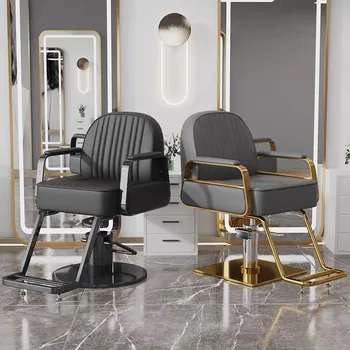 Коса стол за мигли, передвижное управляемият стол за спа център-фризьорски салон, стол за маникюр, грим, татуировки, луксозно кресло за релакс, мебели за интериора на Silla De Barbero