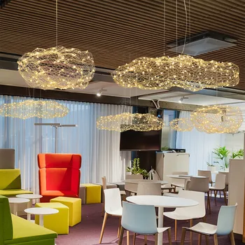 Креативна спалня, хотелска зала, ресторант, бар, дизайнерски Firefly led осветителни тела, окачен лампа в скандинавски стил, дизайн с кухи облак