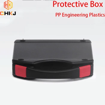 Кутия за инструменти CHKJ, набор от хардуер, кутия за защита на инструмент, опаковъчна кутия с различни спецификации, черен куфар от полипропилен