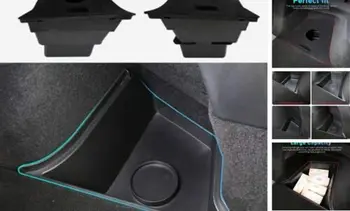 Кутия за съхранение на организатор на задната част на багажника, който е съвместим с Tesla Model Y 2020 2021 (2 в комплект)