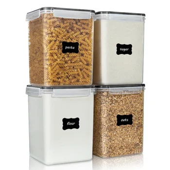 Кухненски резервоар за съхранение на 5 зърна, кутия за пресни продукти, запечатан резервоар, лесна ориз буре с голям капацитет