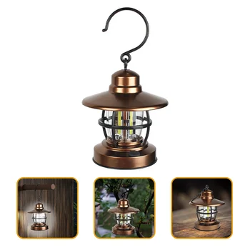 Лампа за къмпинг на открито, метална шатра, окачена лампа, лампа с храненето