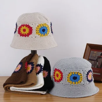 Лоскутная шапка, корея, шапка, шапки-кофи, зимна шапка, луксозната марка дизайнерски шапка, риболовна шапка, дамски вязаная капачка, дамска шапка
