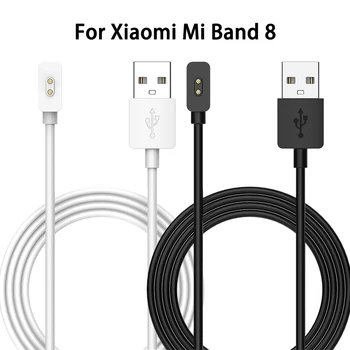 Магнитен USB-кабел за зареждане на Xiaomi Mi Band 8, поставка за зарядното устройство за умни часа, кабел за бързо зареждане, аксесоари за Miband 8