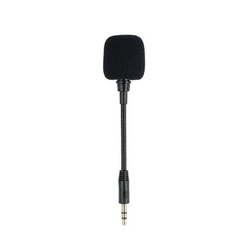 Мини микрофон, записывающий кондензатор, малък микрофон за слушалки, усилвател звукова карта, мобилни телефони, аксесоари за караоке, 3,5 мм шум