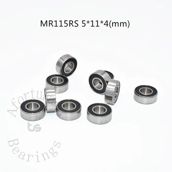 Миниатюрен носещи MR115RS 10 броя 5*11*4 (mm) безплатна доставка хромирана стомана, гумени удебелени високоскоростни детайли механично оборудване