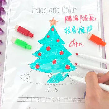 Многоцветен четка за рисуване, детски стираемый и моющийся маркер за бяла дъска за рисуване писалка за графити, цветна дъска, дръжка