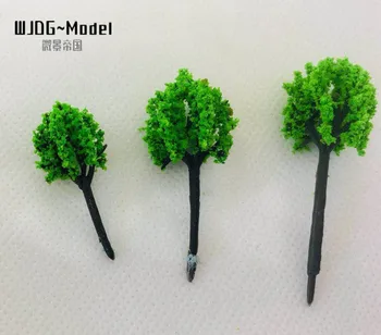 Модел WJDG 4 см Пластмасов модел на Дървета влак на Жп диорама Архитектура природа 100 бр