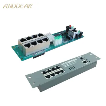 Модул мини-рутер, умен метален корпус с разпределителната кутия за кабели, 8 порта, OEM модули на рутера с модул кабел на рутера, на дънната платка