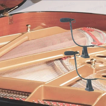 Музикален инструмент TA3 Микрофон за пиано е Съвместим с предавател AKG Bodypack Gooseneck Microhpone с магнит Piano Мида