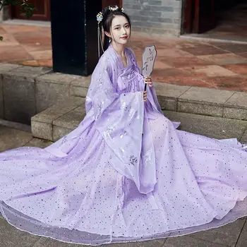 Нов стил китайски дрехи, пола с дължина до гърдите, подобряване на китайски дрехи, дамски дълги рокли в свежи китайски стил-s