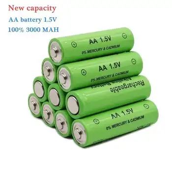 Нова акумулаторна батерия от 1,5 AA 3000 ма за часа, сури, ординаторов, джоуэтов и т.н.