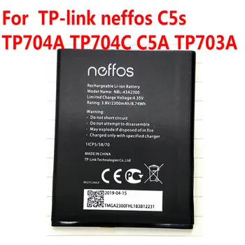 НОВА Оригинална Батерия 2300 mah NBL-43A2300 За мобилен телефон TP-Link Neffos C5s TP704A TP704C C5A TP703A