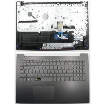 Новата американска клавиатура за Lenovo ideapad 330-15ICH 330-15 Акцент за ръце главни букви C черно-сива обвивка със сензорен панел