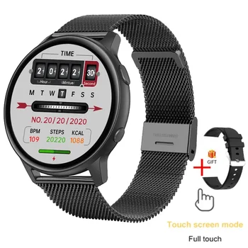 Новите смарт Часовници Женски С Пълен Сензорен Екран Спортни Фитнес Часовник е Водоустойчив IP67 Bluetooth За Android и ios smartwatch Мъжки + кутия