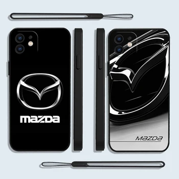 Новият Пристигането на Автомобила на Mazda Калъф За Телефон Samsung Galaxy S23 S21 S22 Ultra Plus FE S10 4G S9 S10E Note 20 10 Plus С Каишка-Подплата