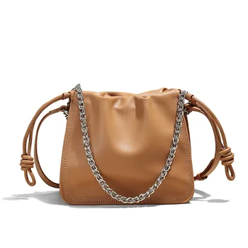 Ново записване, дамски кожена чанта с уникален дизайн, модни и ежедневни чанта през рамо, чанта през рамо