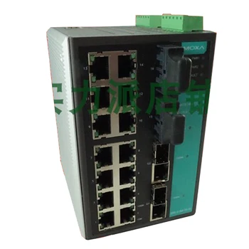 Ново оригинално акупресура снимка за МОКСА EDS-518A-MM-SC Промишлен Ethernet switch 2 оптични 16 електрически пристанище