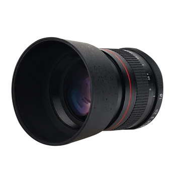 Обектива на камерата 85 мм F1.8 Полнокадровый портрета огледален обектив с фокусно разстояние и голяма бленда на обектива на камерата Sony Nex
