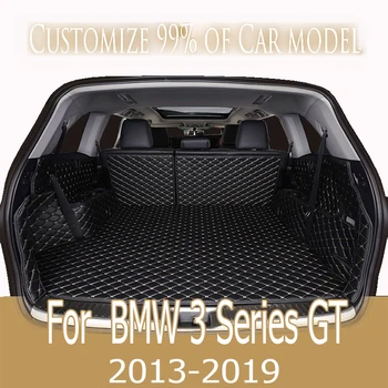 Обичай кожени автомобилни постелки за багажник BMW серия 3 GT 2013-2019 Задни подложка за багажника, тава, килим, мръсотия