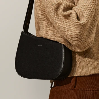 Оригинален нов марка Genine, кожени дамски чанти-незабавни посланици, дамски чанти на рамо, полукръгли портфейли, модерна чанта за момичета#3071