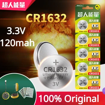 Оригинално 5/10 бр. батерия CR1632 3v с кнопочной единица CR 1632, специализиран авто дистанционно управление, батерии за монети, батерии за часовници