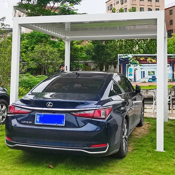 Открит паркинг Вила алуминиев навес Обществен автомобилен сенник Обществен навес за автомобили