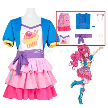 Пай Cosplay Аниме Пинки cosplay костюм розова рокля костюм За Хелоуин за момичета с костюм