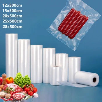 Пакети, вакуум опаковъчни машини за хранителни продукти Вакуум ролки за запечатване, сгъстено многократна употреба пакети за запечатване, които не съдържат Bpa, Вакуум, за да храни Всички хранителни