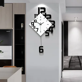 Персонални цифрови часовници, модни стенни часовници в европейски стил за дневната, дървени креативни бижута, стенни часовници, кварцов популярни