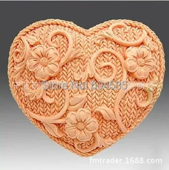 Плетене на любовта 50299 Занаят, Изкуство Силиконова форма за Сапун Занаятчийски форми на САМ Формата за ръчно изработени сапуни