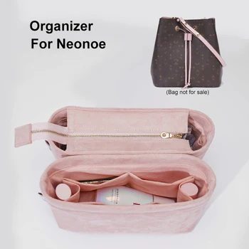 Плюшено замшевый калъф за съхранение на женските чанти NeoNoe, органайзер за грим, вътрешен чантата за пътуване, преносим козметични шейпър