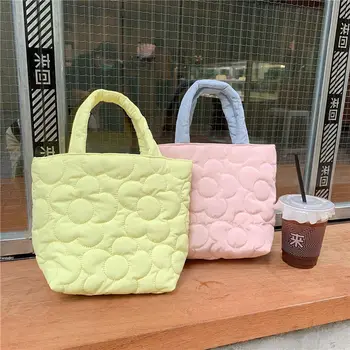 Подвесная чанта, вътрешен калъф, чанта, однотонная чанта за съхранение на закуски, чанта за съхранение в корейски стил, чанта за майките, преносим чанта за обяд