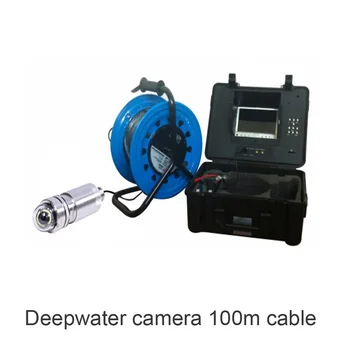 Подводна камера за наблюдение с кабел с дължина 100 м, на 500 м за дълбоководна камера за разглеждане на кладенци, водоустойчив система за запис на видео IP68