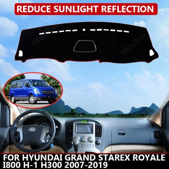 Подложка за арматурното табло Hyundai Grand Starex 2007-2019, velvet калъф за арматурното табло на автомобила, черен, блокира прах, намалява шума, автомобилни аксесоари