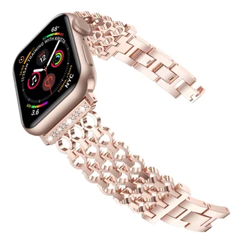 Подходящ за Apple Watch метална каишка за часовник от неръждаема стомана iWatch мрежест самосъемный каишка за Apple Watch