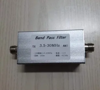Полосовой филтър 3,5-30 Mhz LC къси вълни връзка потиска средневолновое радио и намалява нивото на шум