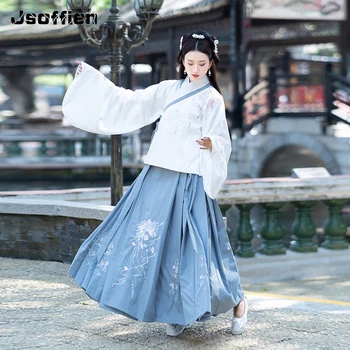 Помислете за жени, елегантни рокли Hanfu в китайски стил, древния традиционен костюм принцеса на династия Мин, костюм с бродерия Tang, костюм Cosply