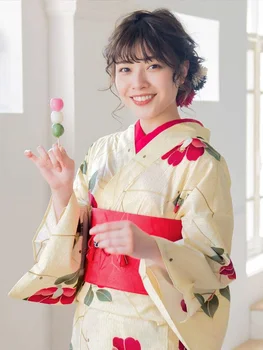 Популярното японско традиционно кимоно, вечерна рокля, юката, дамски празнична пътна плат за фойерверки, хлопчатобумажный костюм за cosplay