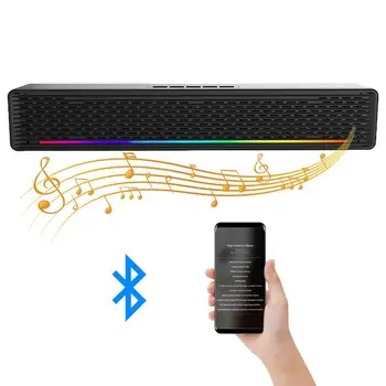 Портативен високоговорител Син Зъб Цветни безжични високоговорители 3D Стерео музика съраунд звук Поддръжка на различни електронни устройства субуфер