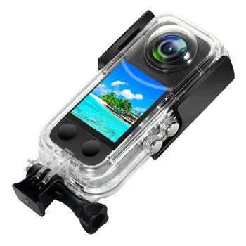 Преносим калъф за гмуркане за камерата Insta 360 X3, лек защитен калъф за екшън камери Insta 360 X3, водоустойчиви аксесоари за фотоапарати