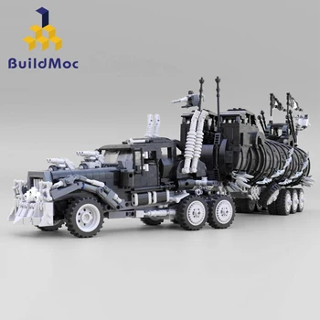 Промяна Камион Високотехнологична Серия BuildMoc War Rig May Mad Max Movie Колекция От Модели На Строителни Блокове Комплекти Тухли Детска Играчка