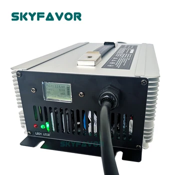 Професионално интелигентно зарядно устройство 24V 50A със защита от претоварване работен ток, зарядно устройство 24V за перална машина-устройство за зареждане