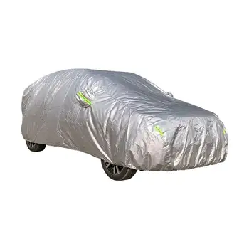 Пълен авто калъф сребро външен слънцезащитен, устойчиви на uv, сняг и прах защитен калъф за автомобили автомобилни аксесоари