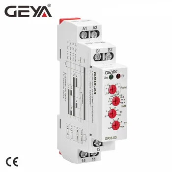 Регулируема реле за претоварване работен ток GEYA GRI8-03/04 0.05 A 1A 2A реле на ток 5A 8A 16A