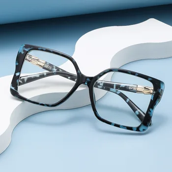 Реколта негабаритная рамки за очила, дамски квадратни оптични очила по рецепта, рамки за очила за четене при късогледство, дамски слънчеви очила Gafas