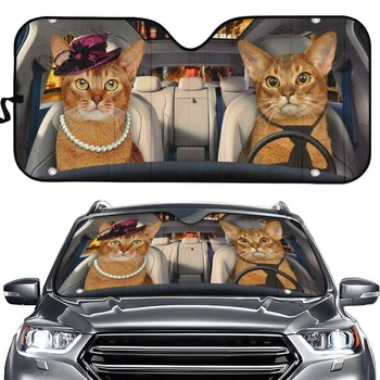 Рефлектор Анти UV Протектор 3D Cool Cat Авто сенника на Предното Предното Стъкло на сенника Здрав Автомобил Козирка За Прозорци, Аксесоари за Автомобили