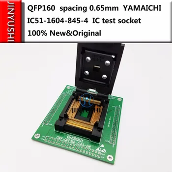 Сгъваем QFP160 разстояние 0,65 мм IC51-1604-845-4 YAMAICHI IC Burning изпитателния стенд адаптер за изгаряне на гнездото за тестване на седалката