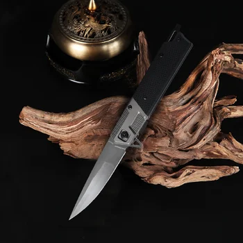 Сгъваем нож, остър износоустойчива походный нож за къмпинг, тактически военен нож с опаковъчната чанта, джобен нож за оцеляване