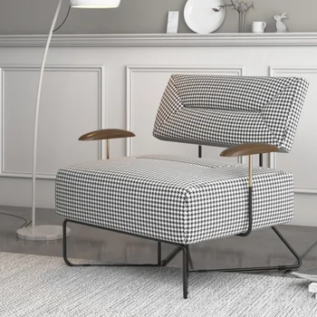 Скандинавските луксозни ретро мека мебел за дневна, мързеливи, прости единична разтегателен диван и фотьойл, плат Divani Da Soggiorno, мебели за дома WK50SF
